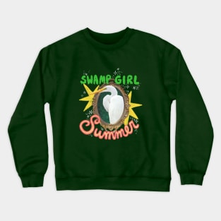 Swamp Girl Summer - Egret Crewneck Sweatshirt